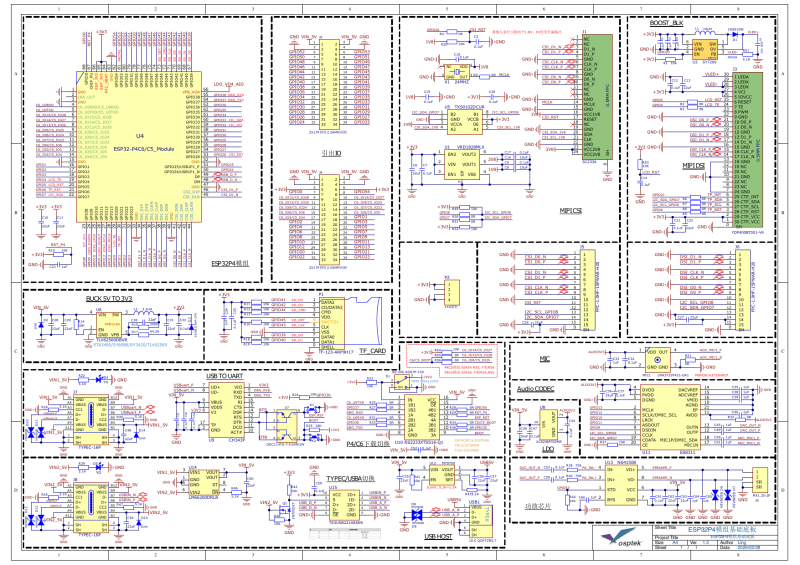 ESP32-P4-Module 原理图 ESP32-P4-Module 原理图